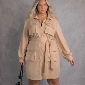 LOOKING AT YOU" CARGO MINI DRESS